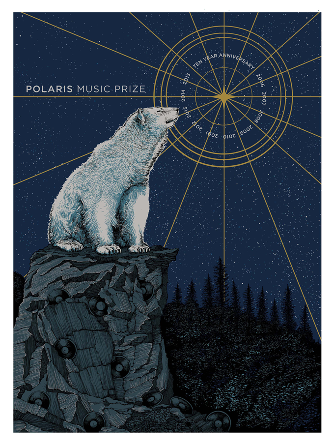 Polaris 10th anniversary poster by Sam Hamou