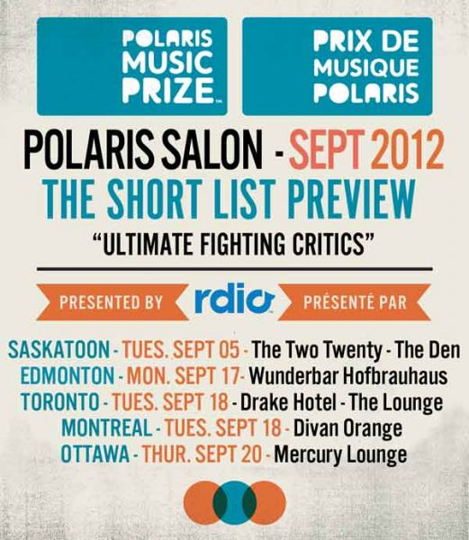 Polaris Gala Salon Tour: Edmonton, Ottawa, Saskatoon, Toronto, Montreal, New York