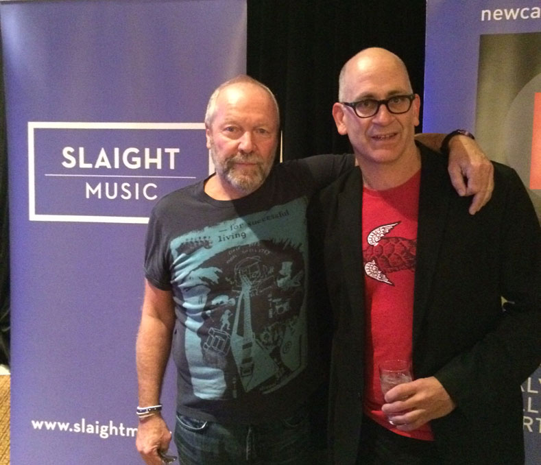Gary Slaight and Steve Jordan at the Slaight Music CMW Social.