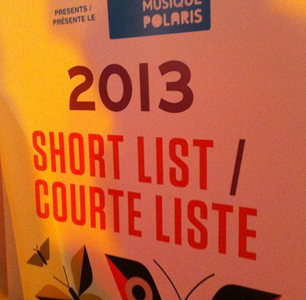 La courte liste 2013 du Prix Polaris est annoncée